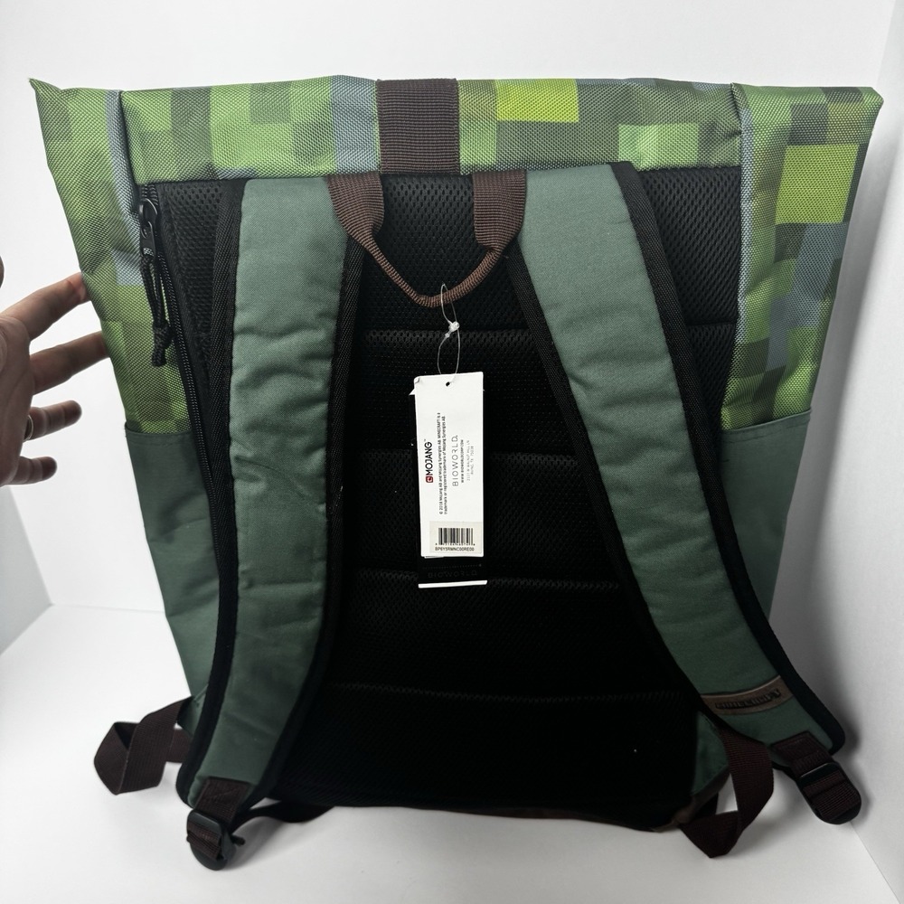 Minecraft Premium Explorer Rolltop Backpack New NWT - Picture 4 of 7